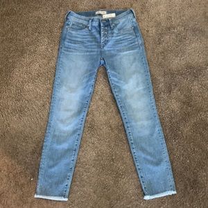 Madewell jeans- 9” high rise skinny crop